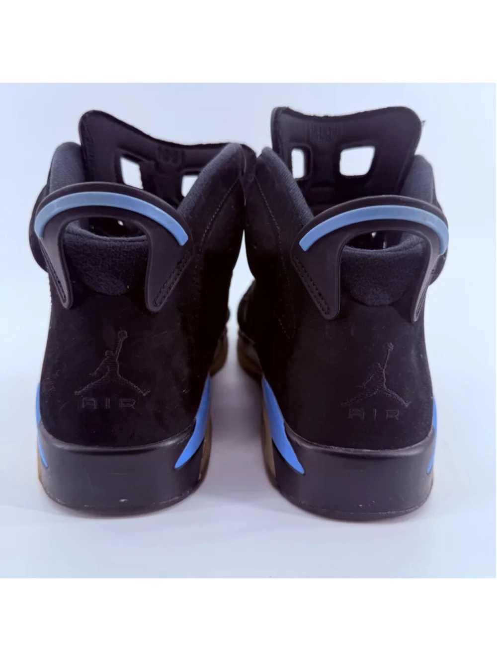 Nike Air Jordan 6 Retro Men's Size 12 Black Athletic Basketball Shoes 384664-006